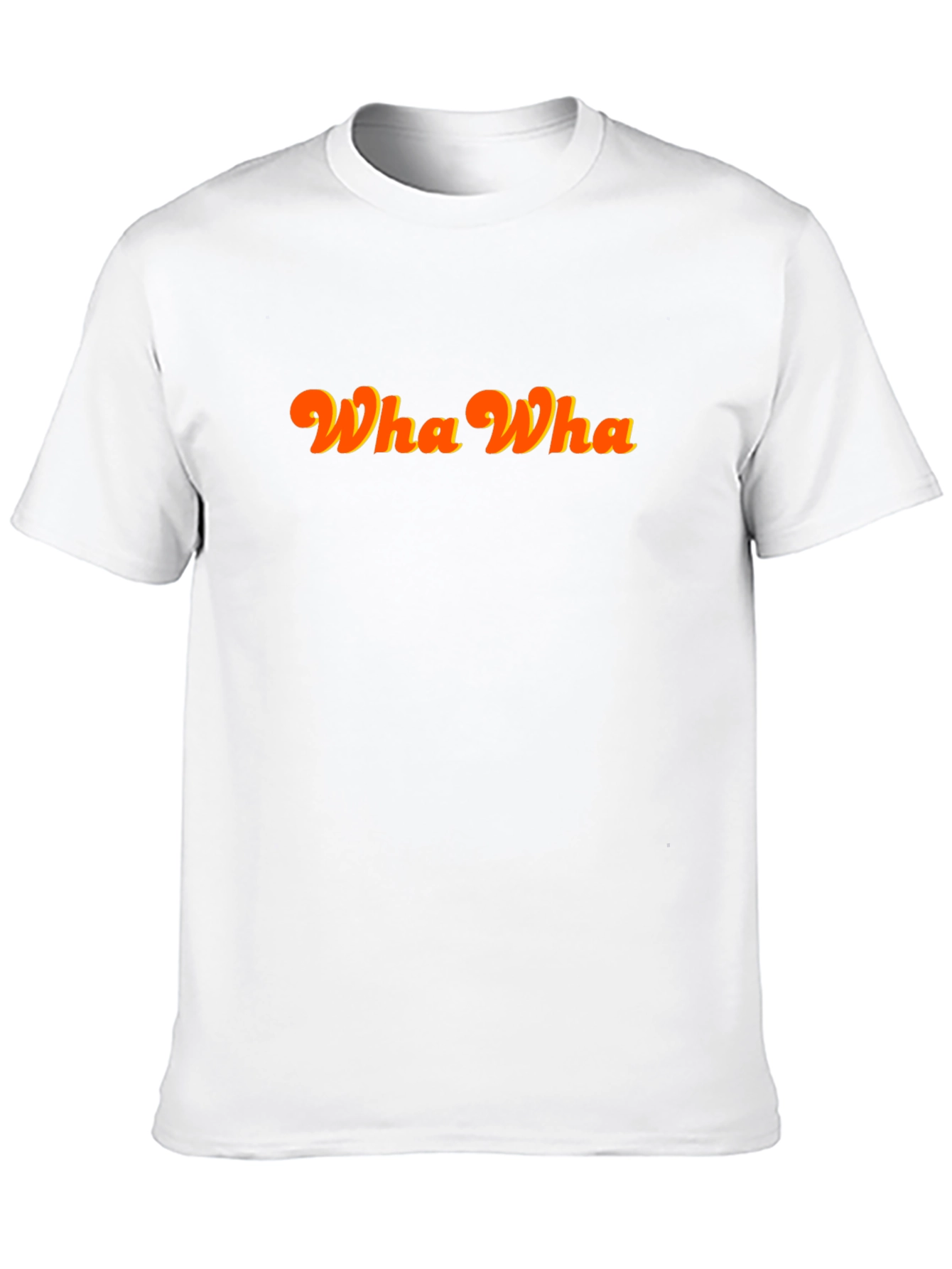 Wha Wha Retro Style Black T-Shirt