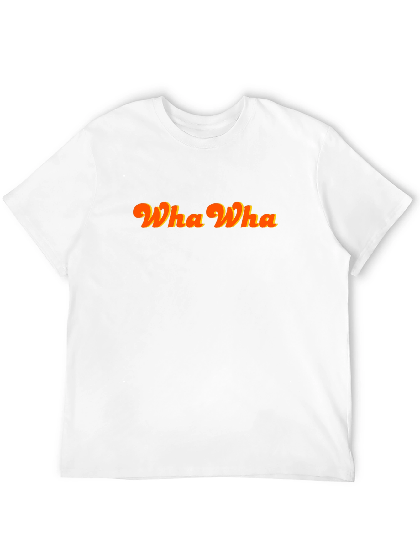 Wha Wha Retro Style Black T-Shirt