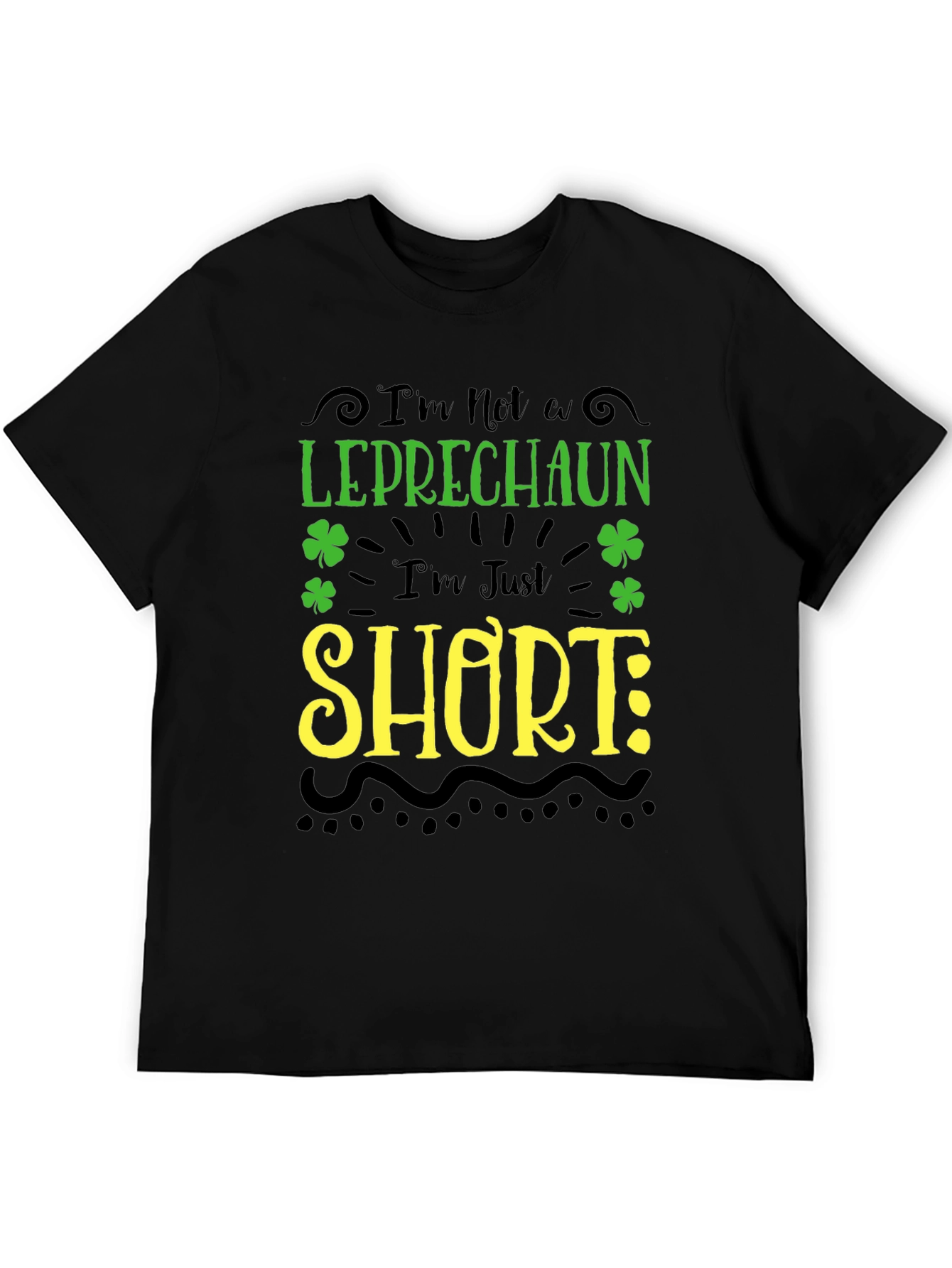 Funny Leprechaun Short St. Patricks Day Graphic Tee