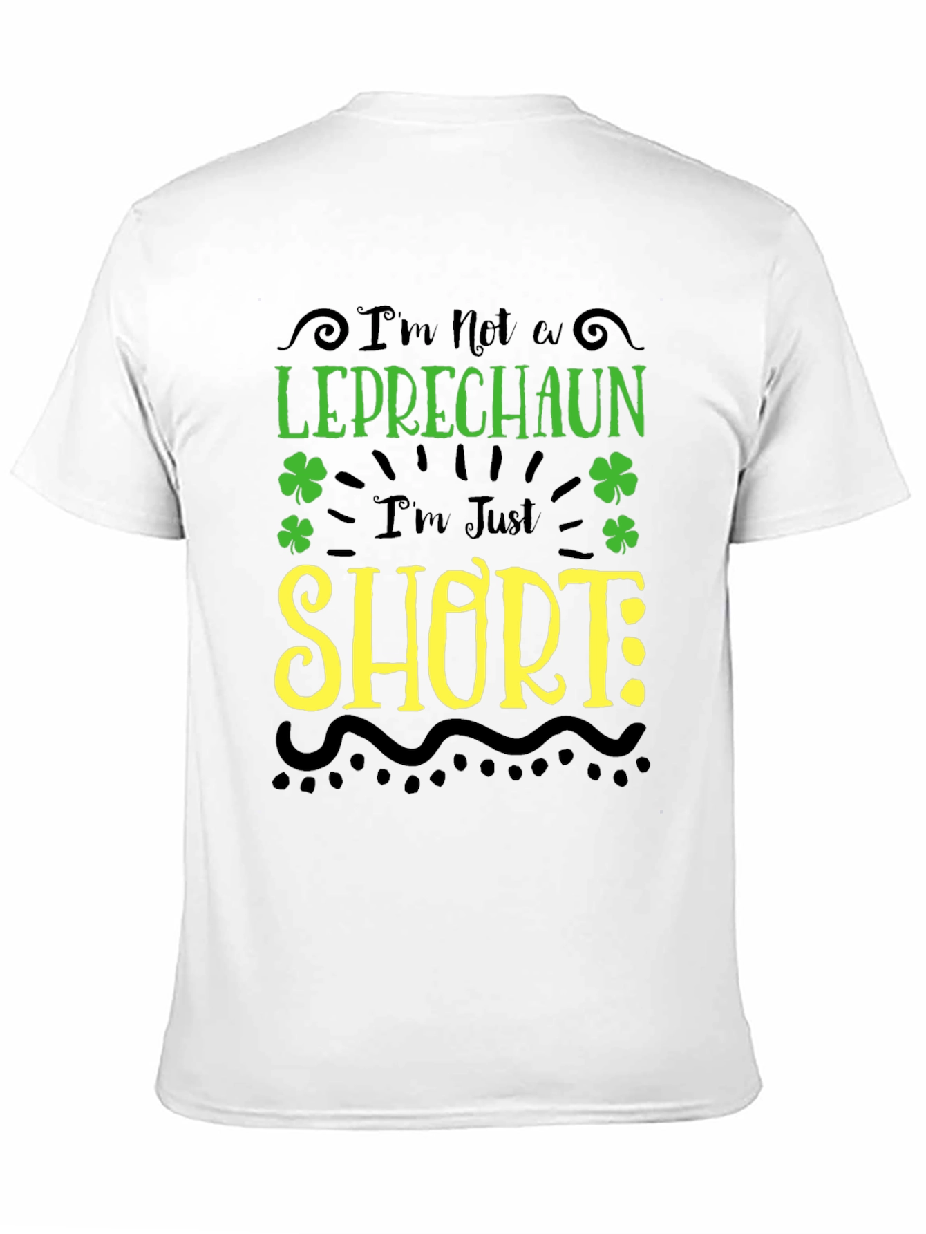 Funny Leprechaun Short St. Patricks Day Graphic Tee