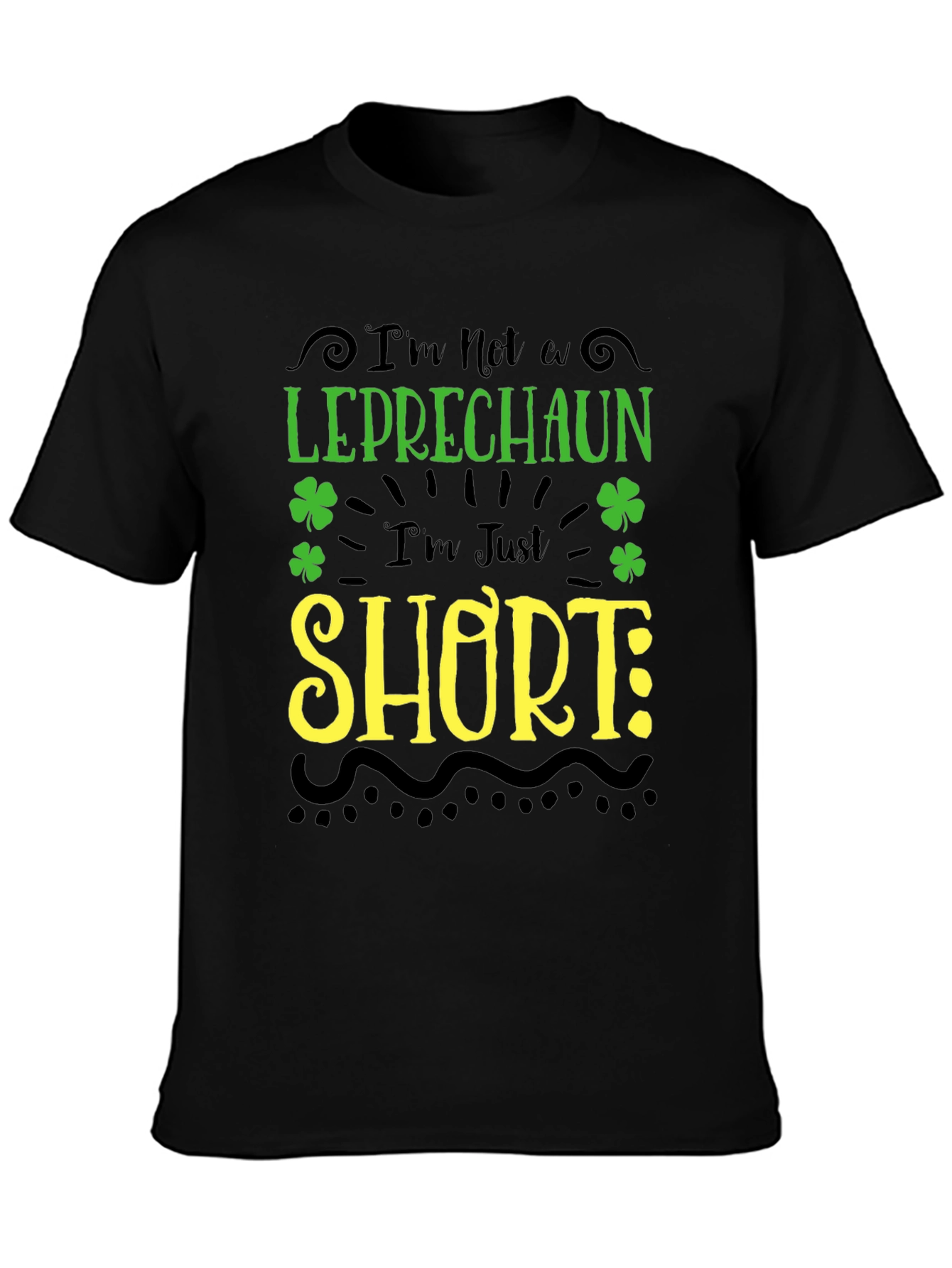 Funny Leprechaun Short St. Patricks Day Graphic Tee