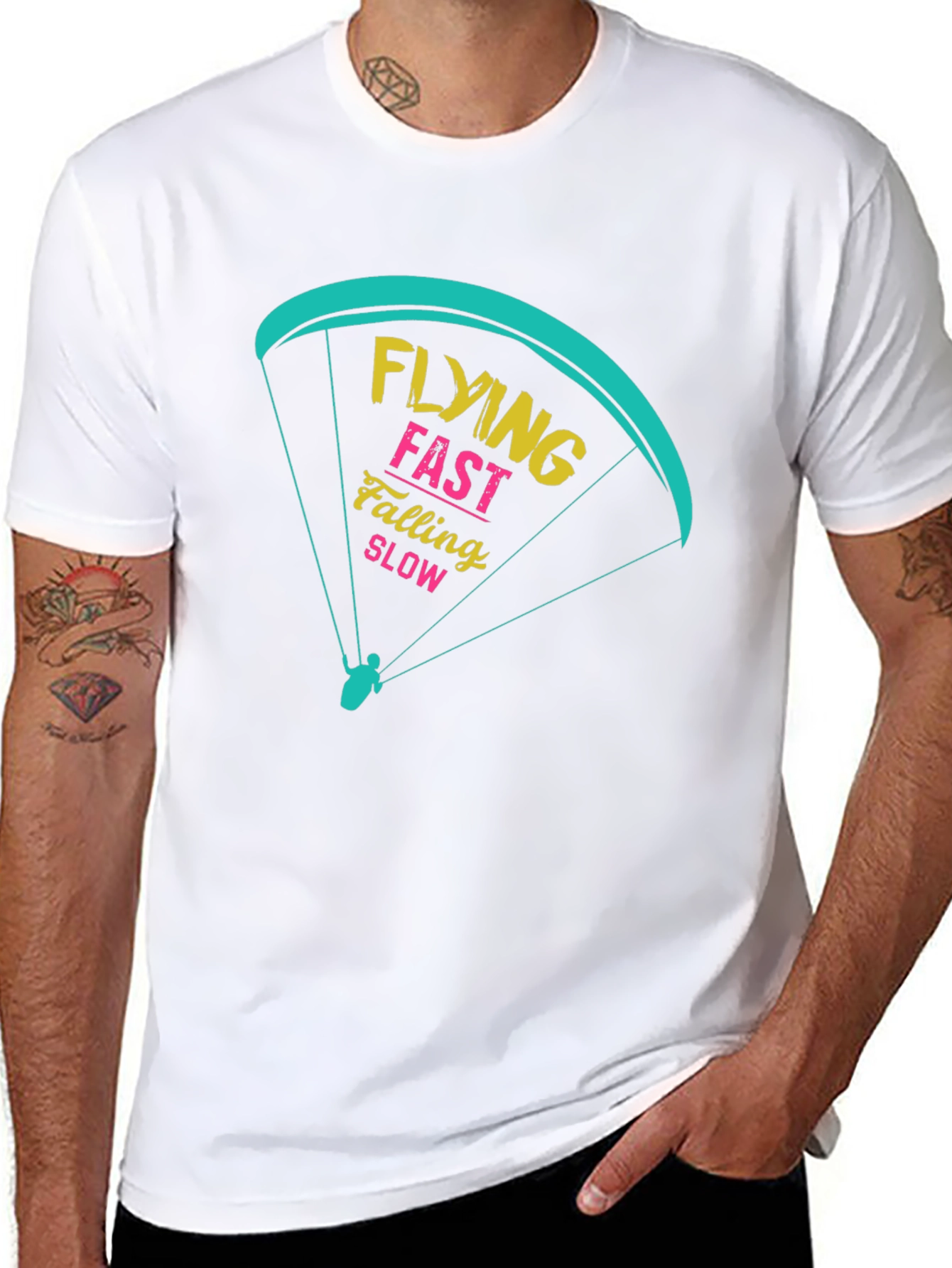 Flying Fast Falling Slow Graphic Tee
