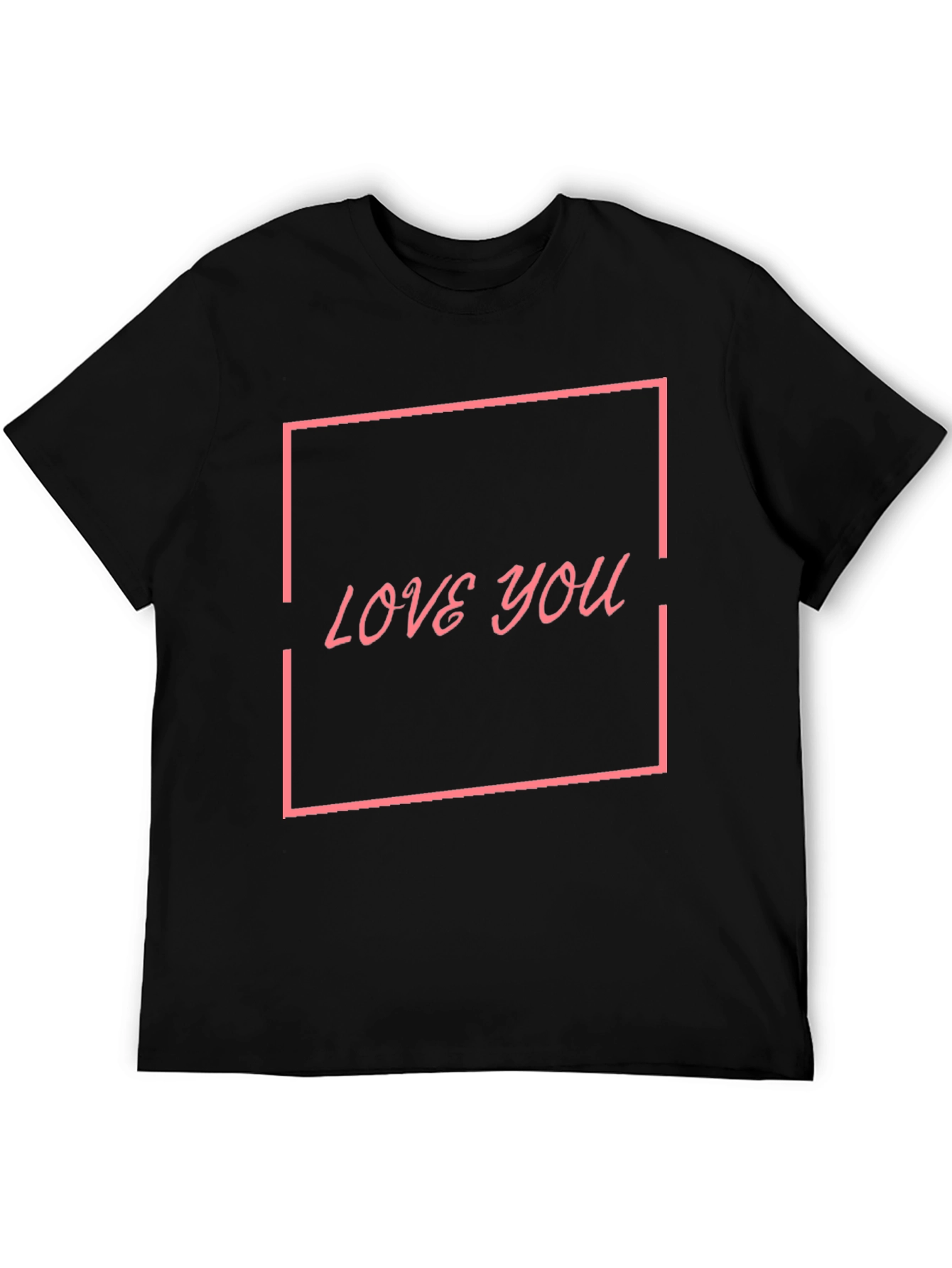 Love You Graphic Black T-Shirt