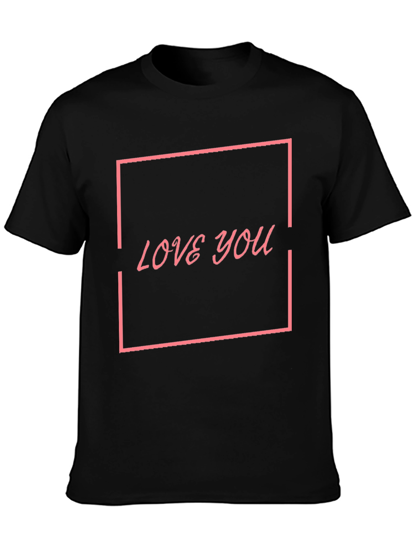 Love You Graphic Black T-Shirt