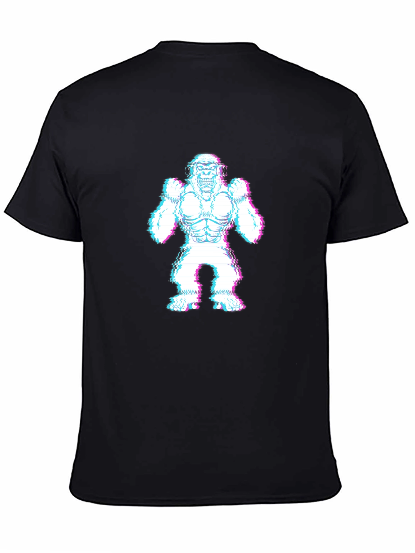 Glitch Gorilla Black T-Shirt