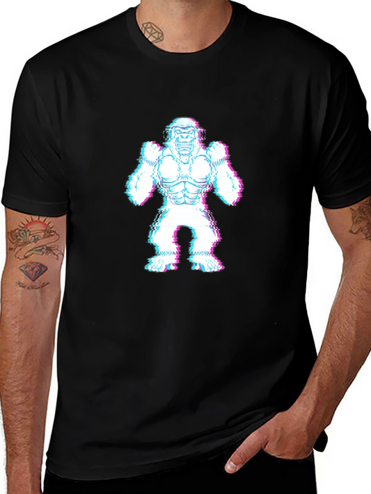 Glitch Gorilla Black T-Shirt
