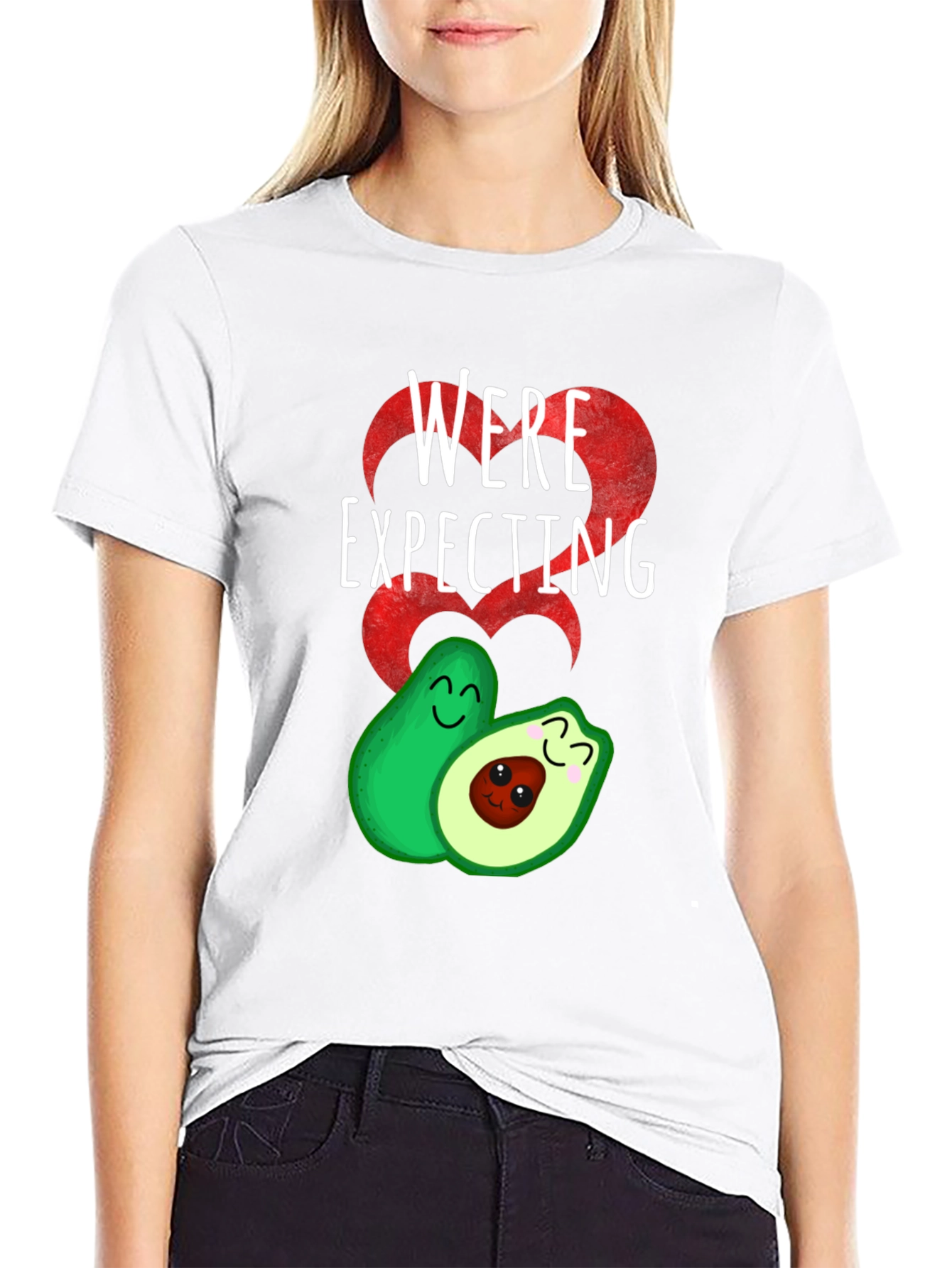 Funny Avocado Pregnancy Announcement T-Shirt