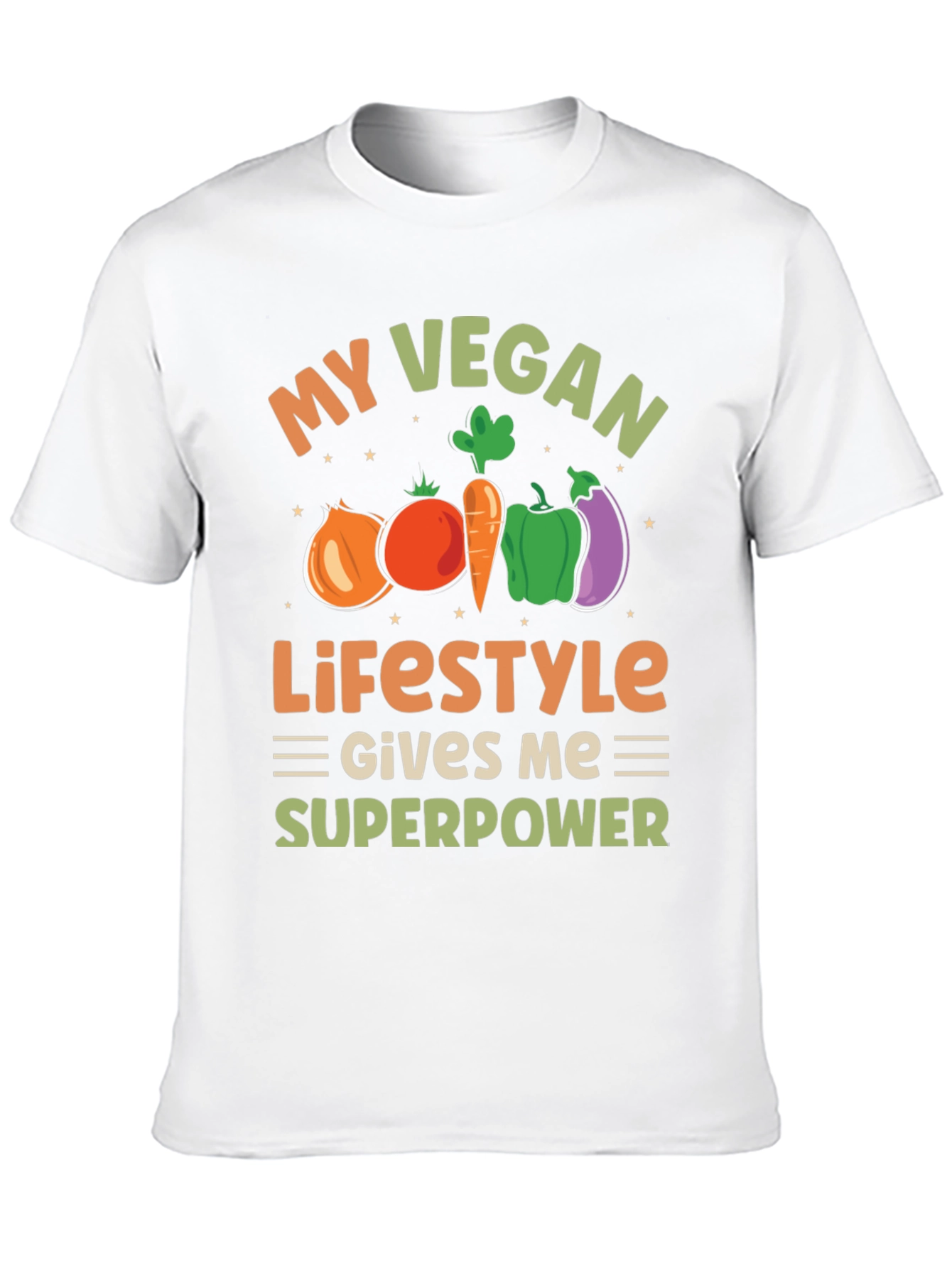 Vegan Lifestyle T-Shirt - Superpower Design