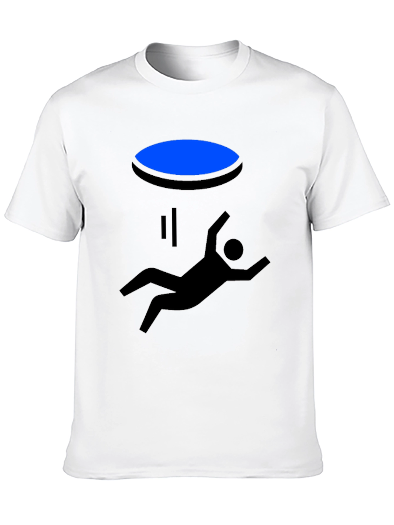 Portal Falling Man Graphic Tee - Black
