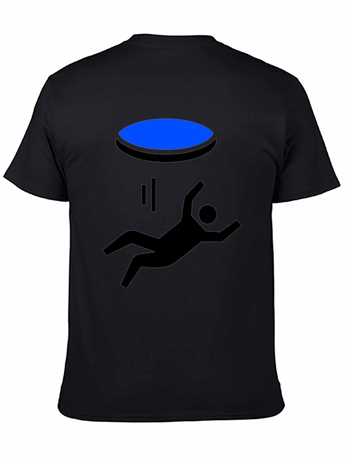 Portal Falling Man Graphic Tee - Black