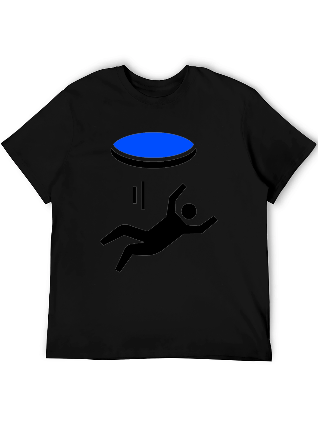 Portal Falling Man Graphic Tee - Black