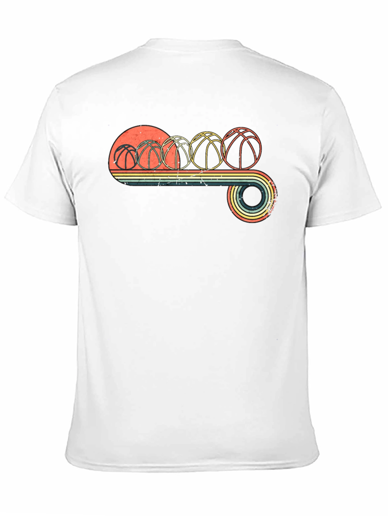Retro Basketball Evolution Graphic T-Shirt