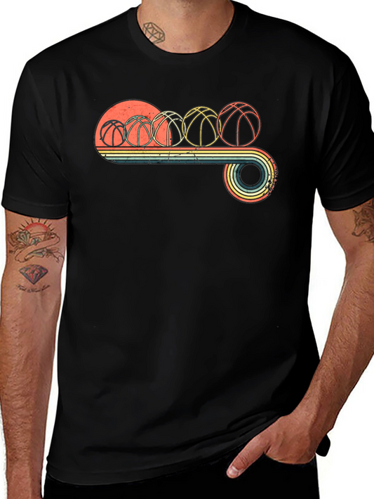 Retro Basketball Evolution Graphic T-Shirt