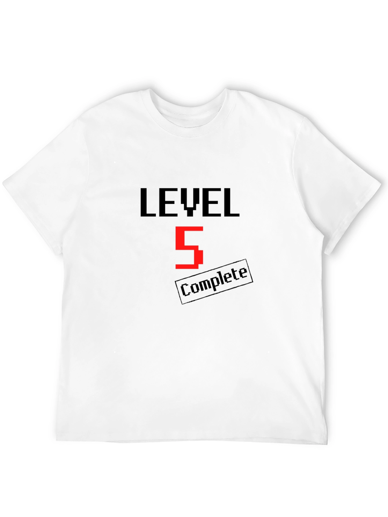 Level 5 Complete Black T-Shirt - Gamer Apparel