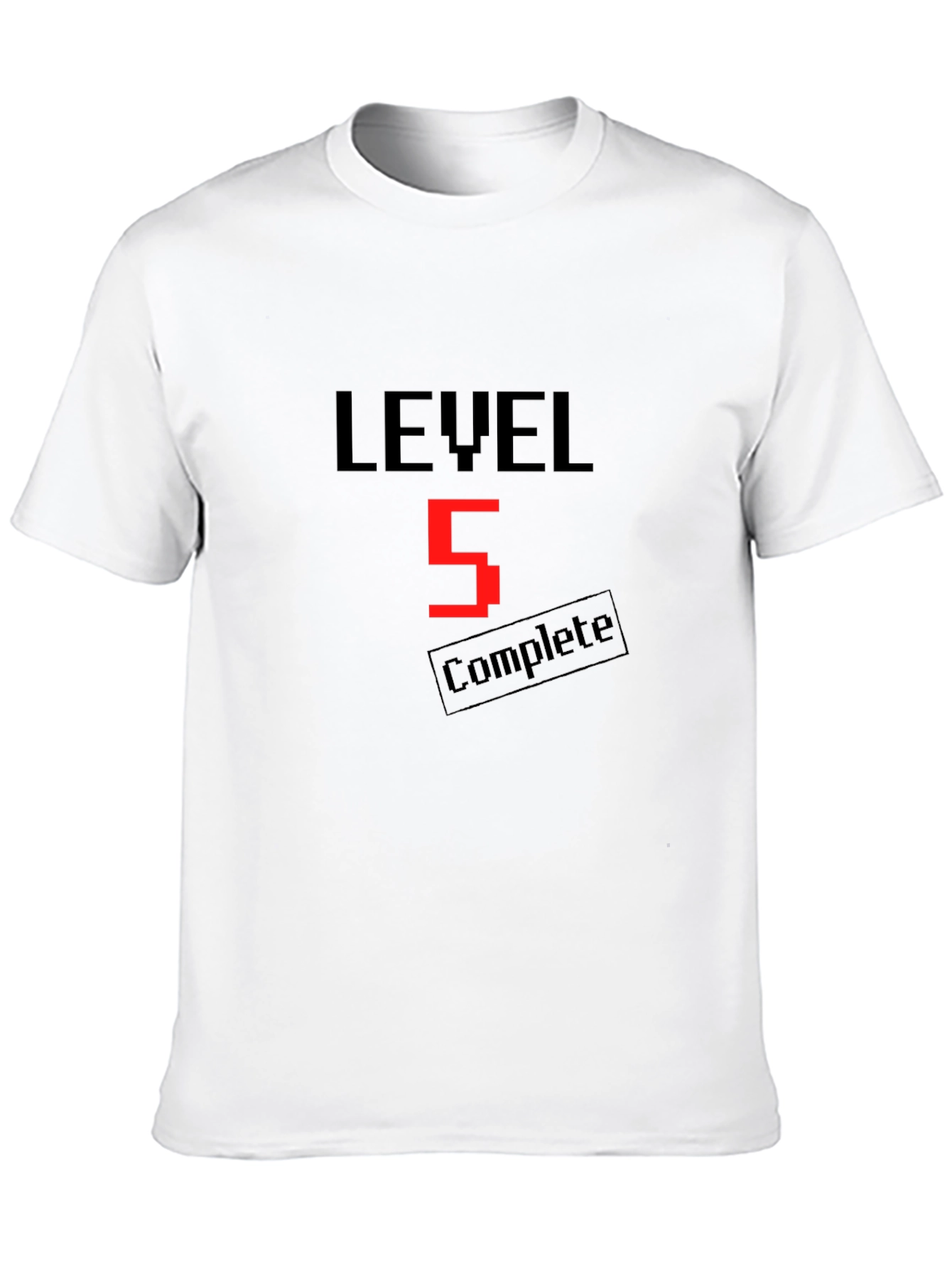 Level 5 Complete Black T-Shirt - Gamer Apparel