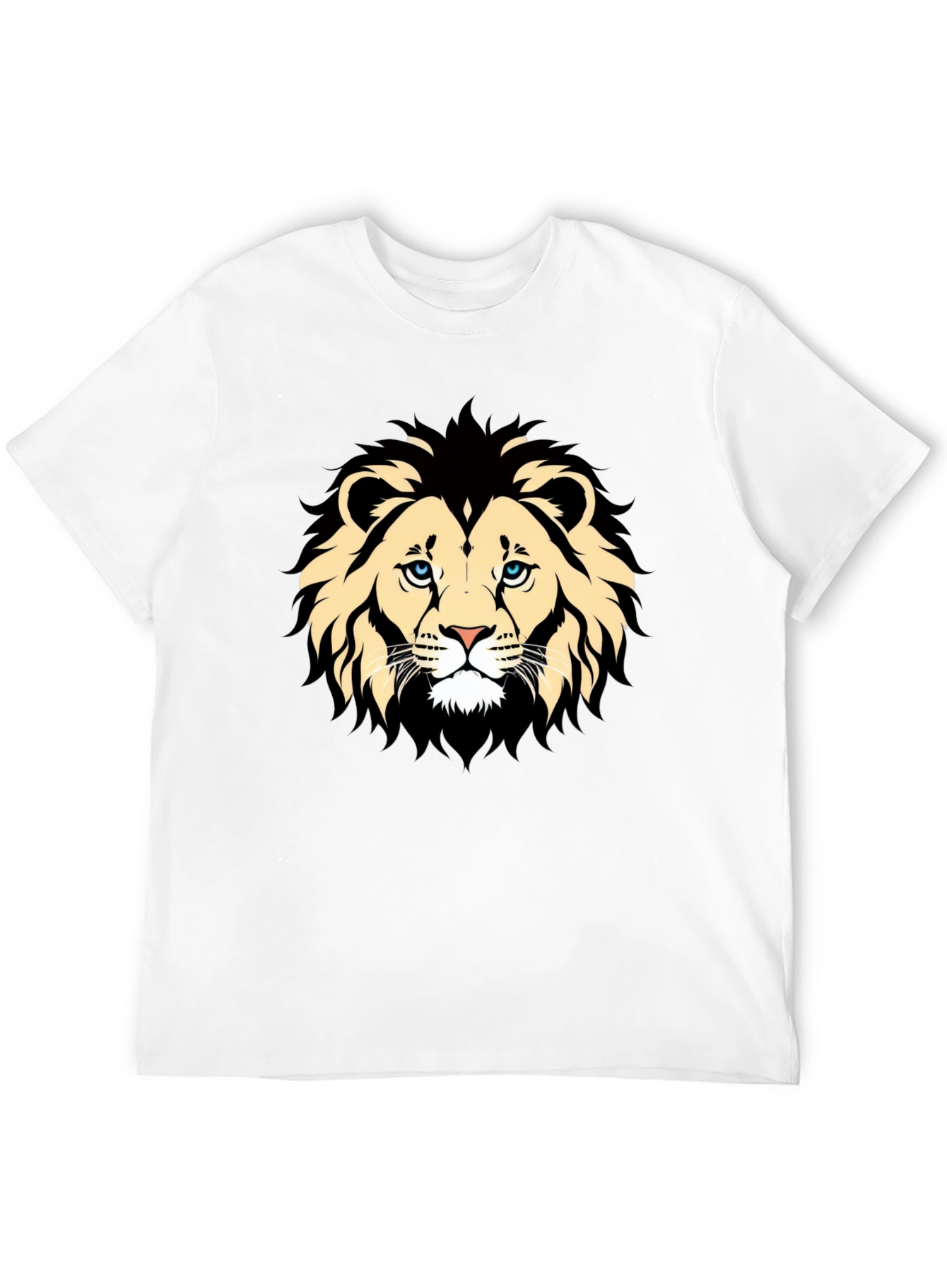 Lion Graphic Black T-Shirt - Animal Lover Tee