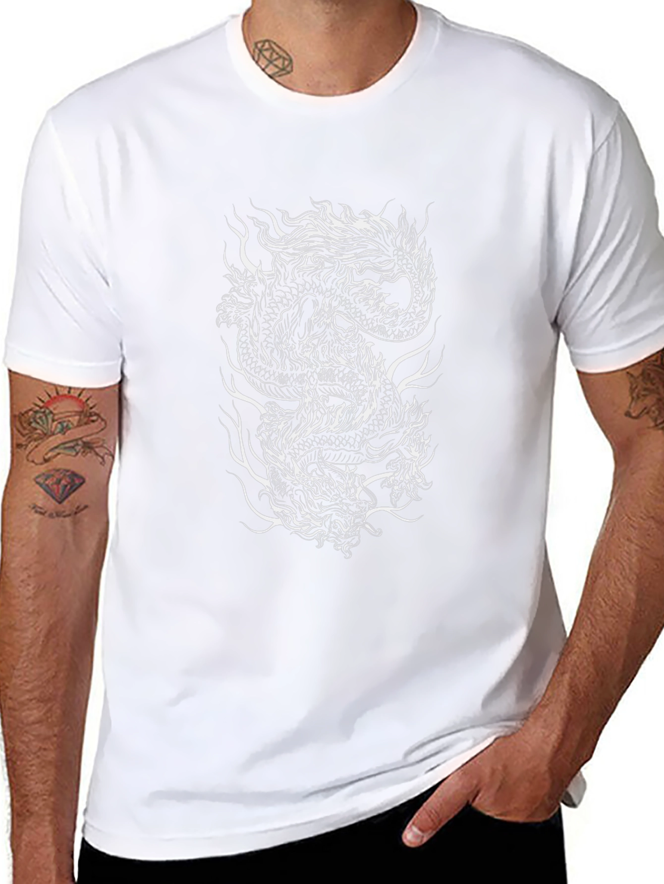 Dragon Graphic Tee - Black