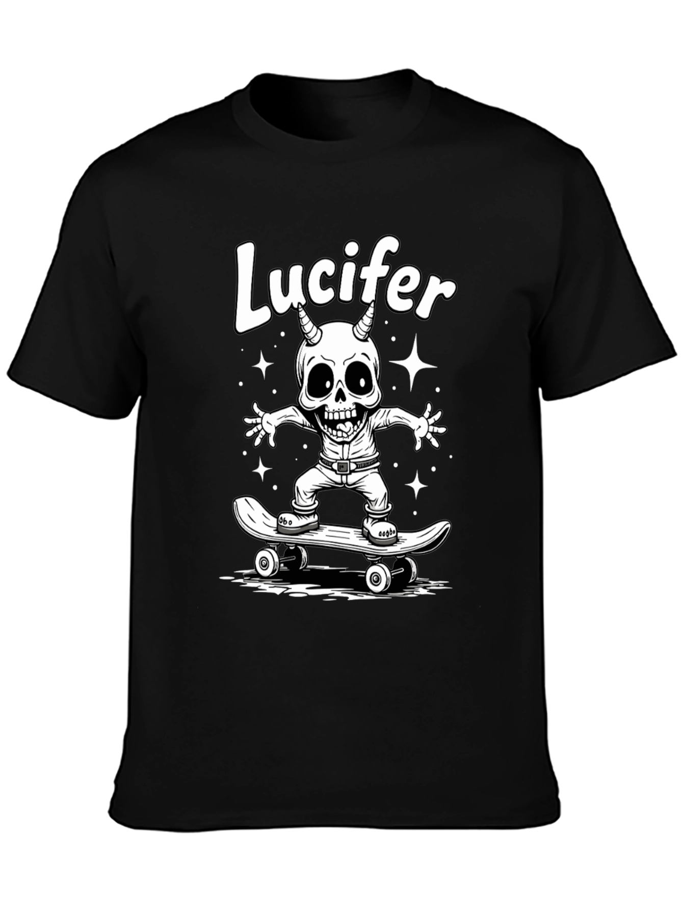 Lucifer Skateboarder Graphic T-Shirt
