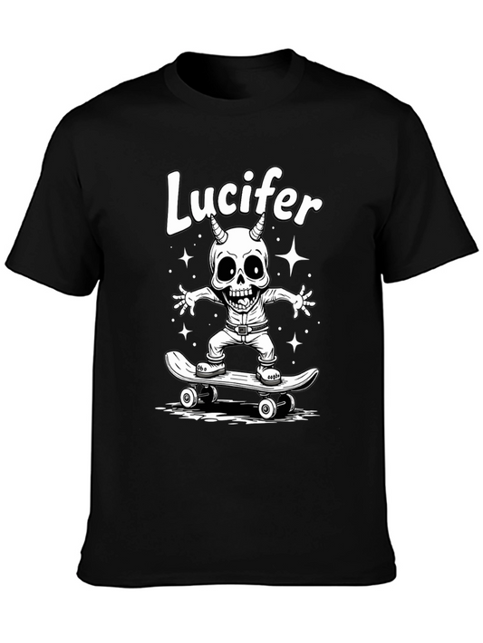 Lucifer Skateboarder Graphic T-Shirt
