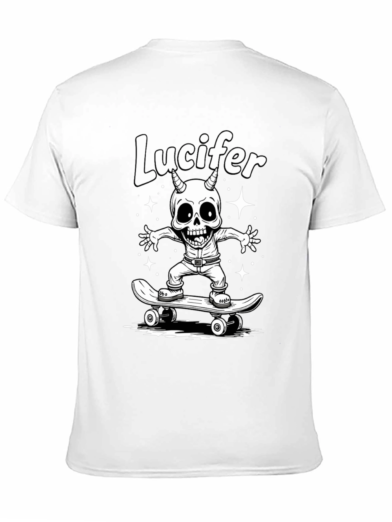 Lucifer Skateboarder Graphic T-Shirt