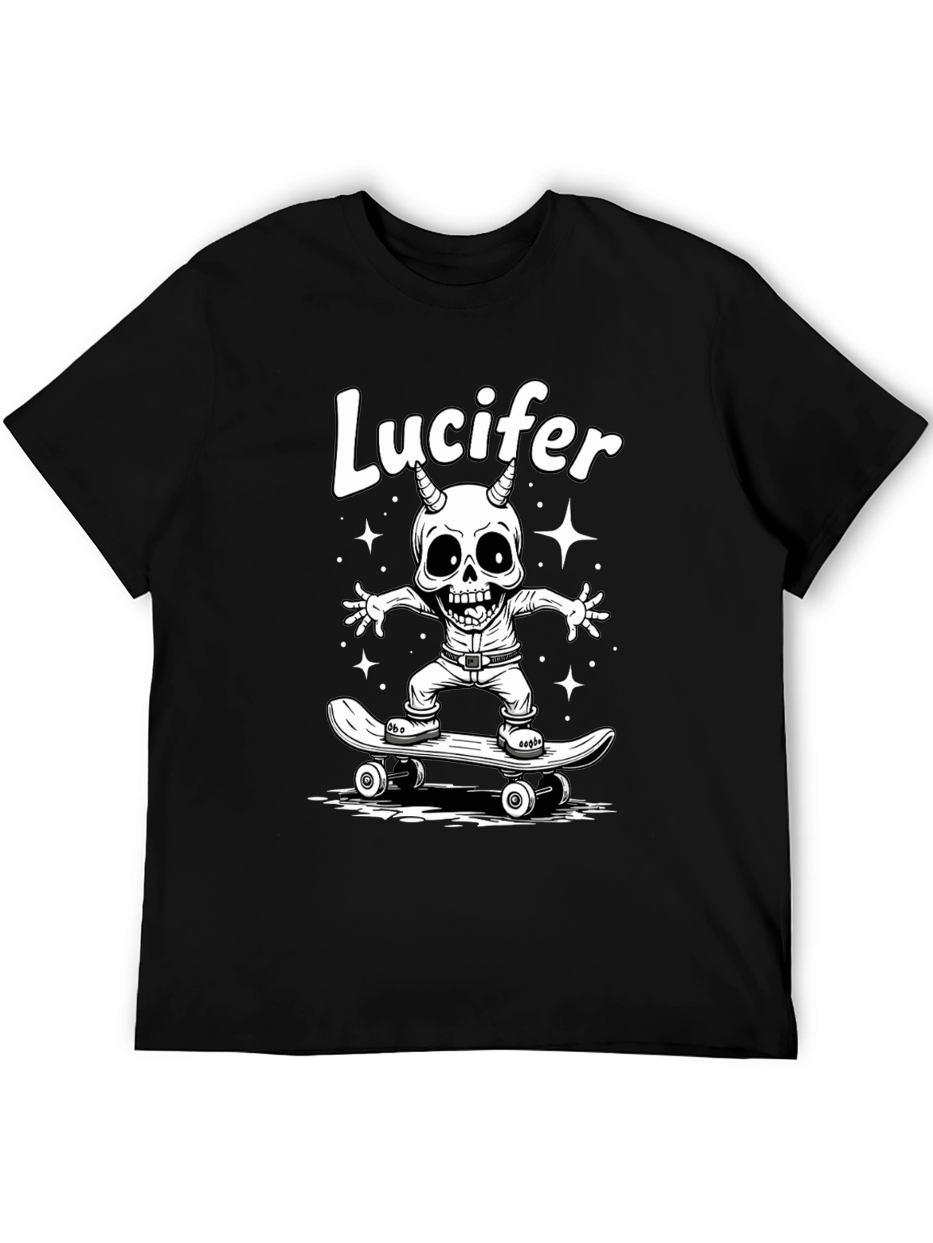 Lucifer Skateboarder Graphic T-Shirt