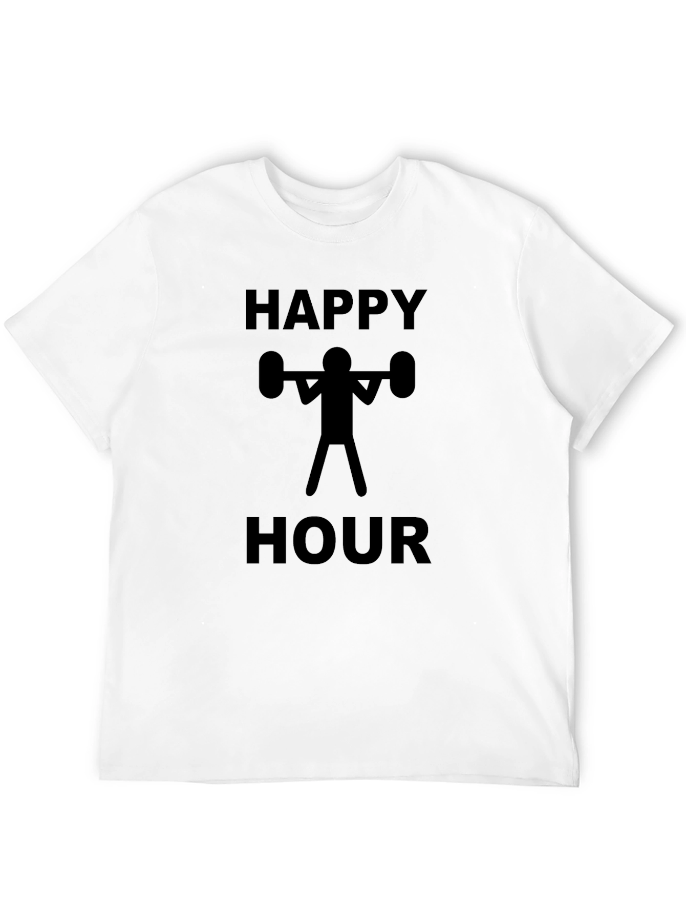 Happy Hour Weightlifting Black T-Shirt