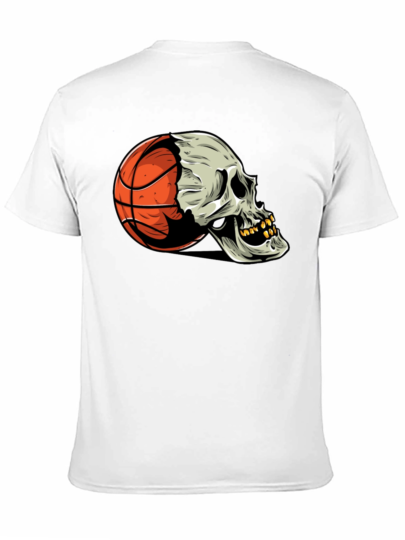 Basketball Skull Graphic Tee - Unique Streetwear