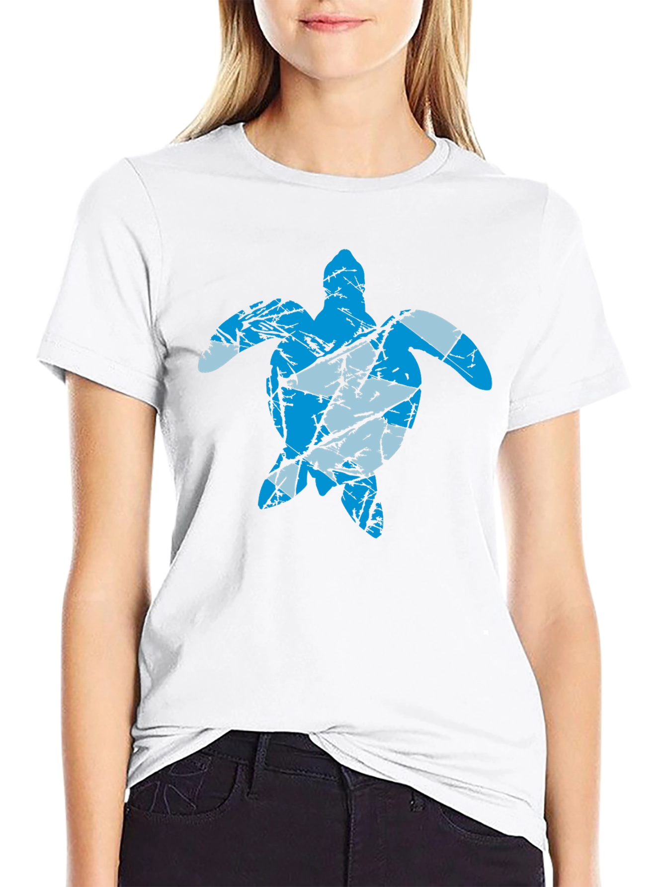 Sea Turtle Graphic Tee - Black