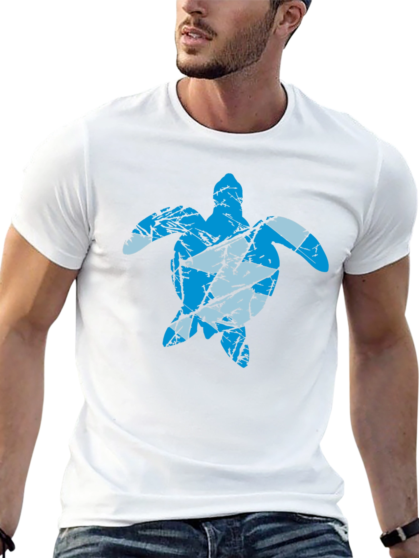 Sea Turtle Graphic Tee - Black