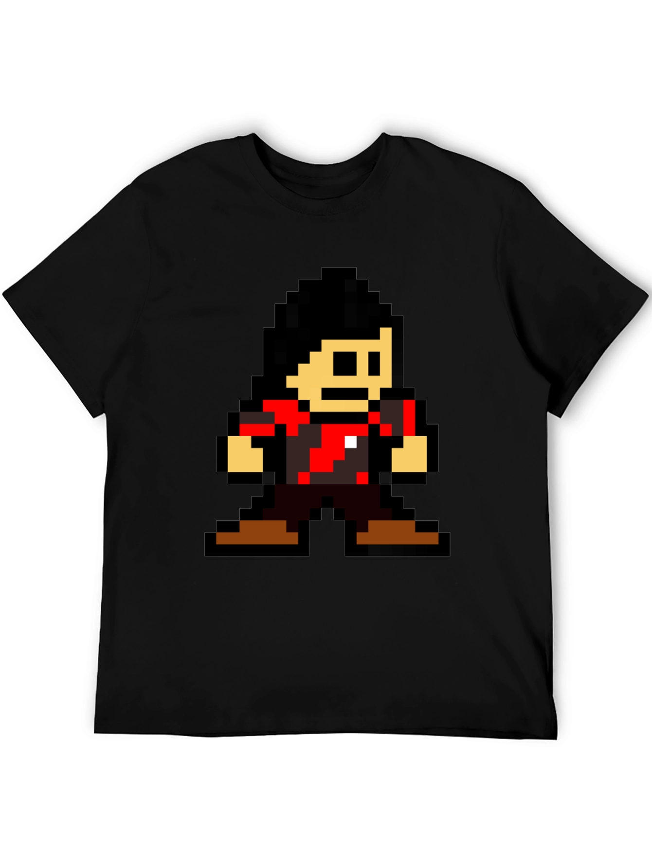 Retro 8-bit Gamer T-Shirt - Black