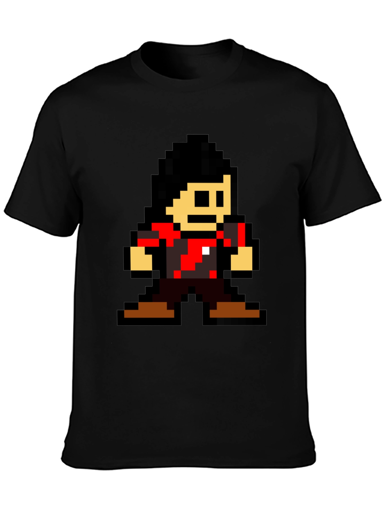 Retro 8-bit Gamer T-Shirt - Black