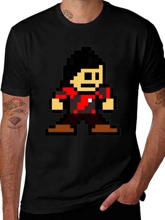 Retro 8-bit Gamer T-Shirt - Black