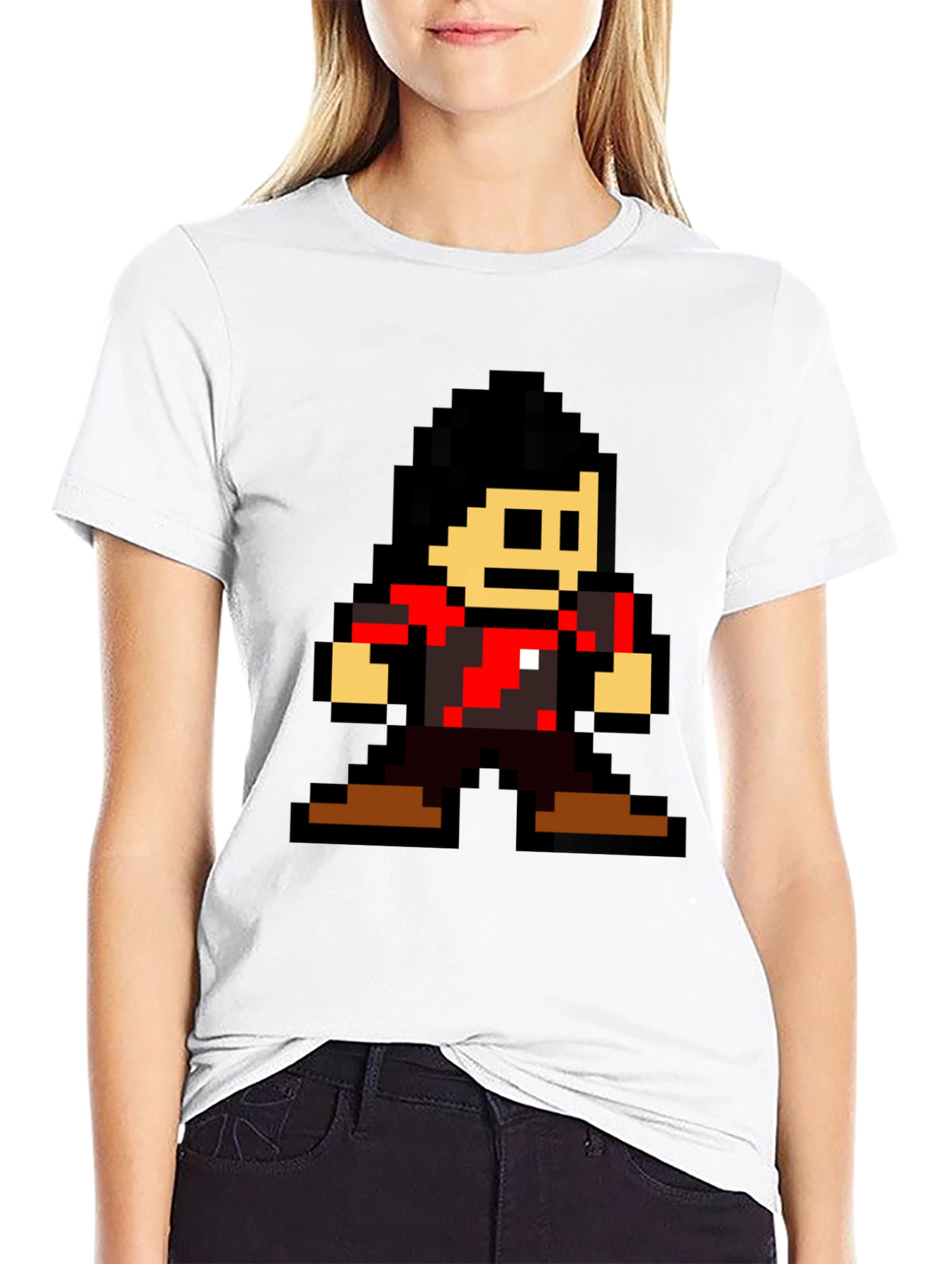 Retro 8-bit Gamer T-Shirt - Black