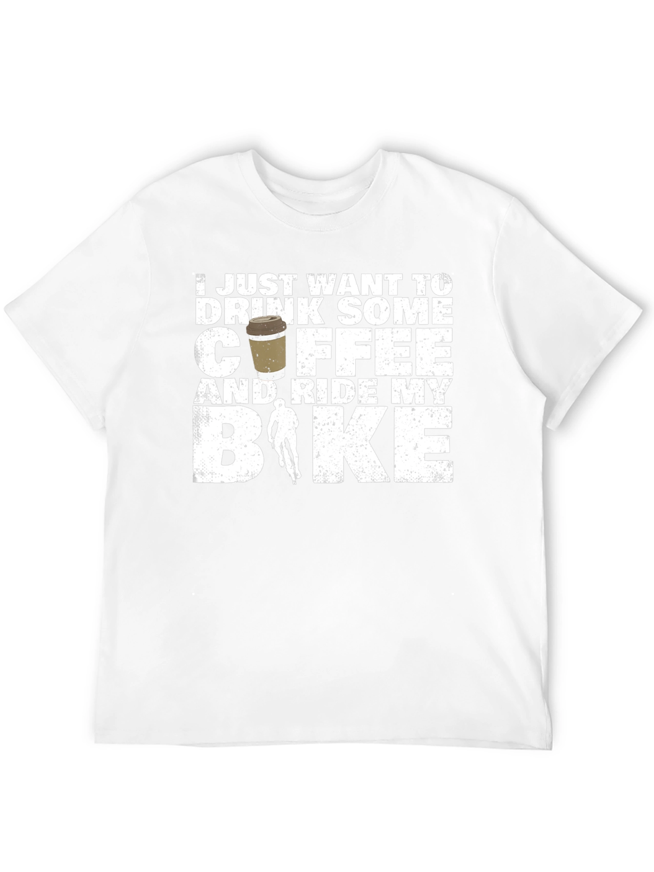 Coffee and Ride Bike Graphic T-Shirt