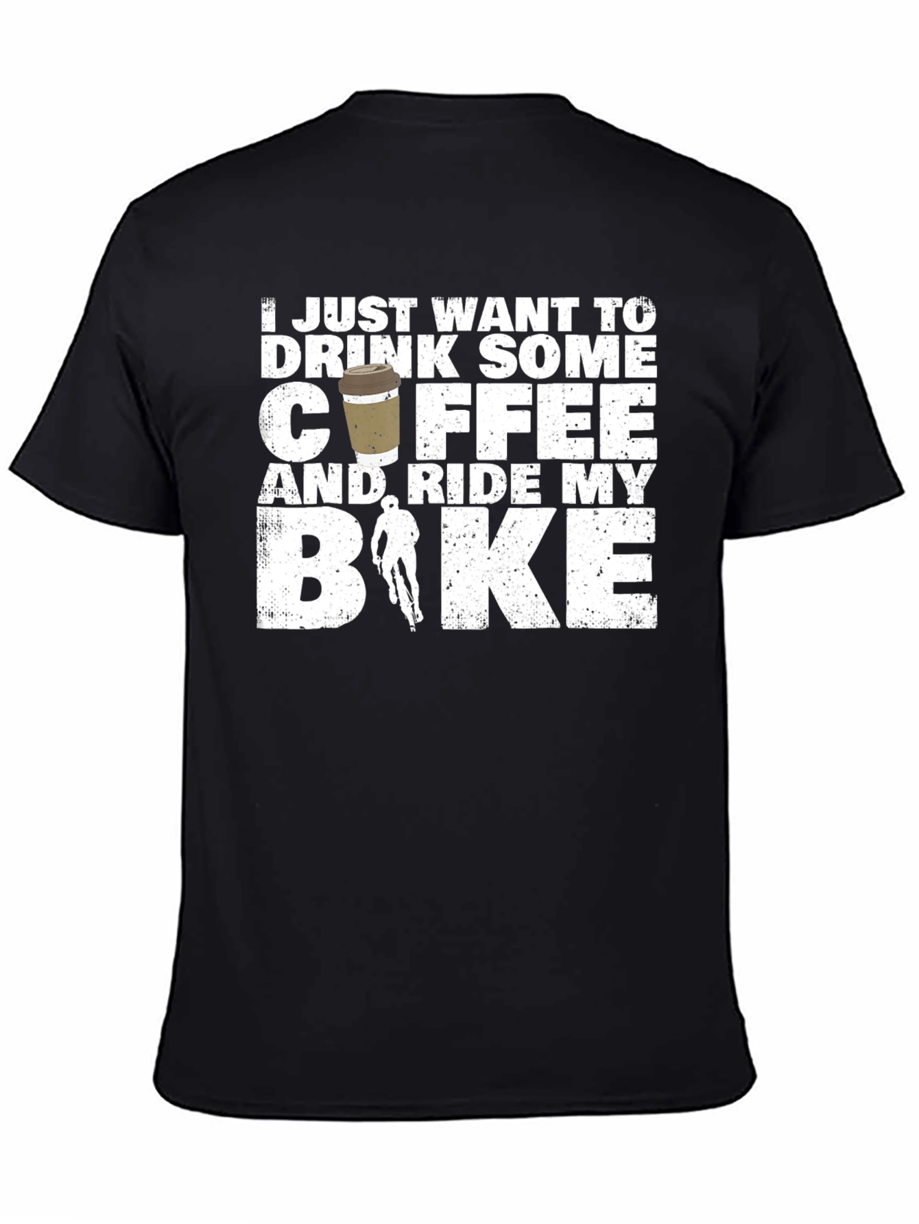 Coffee and Ride Bike Graphic T-Shirt