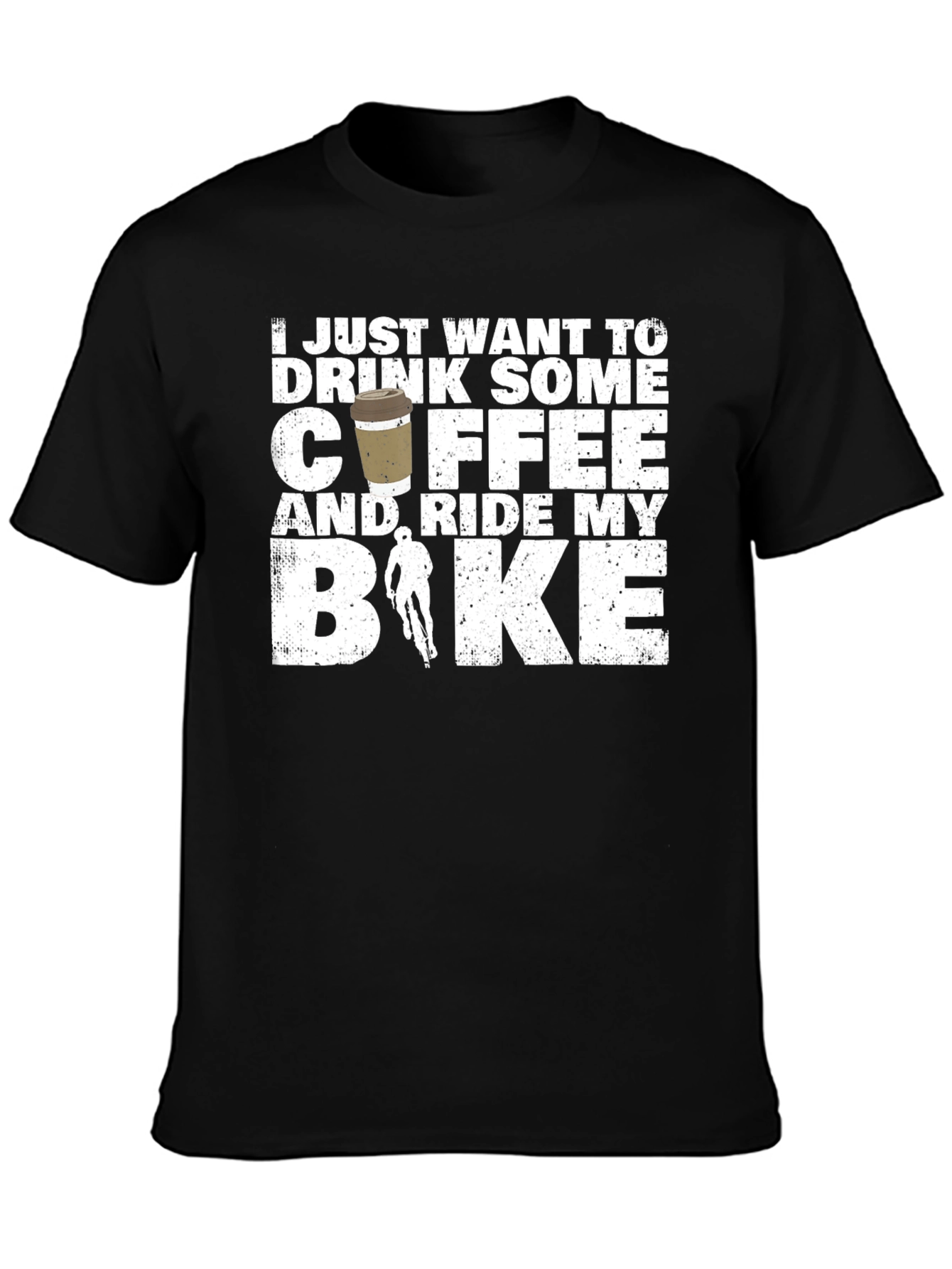 Coffee and Ride Bike Graphic T-Shirt