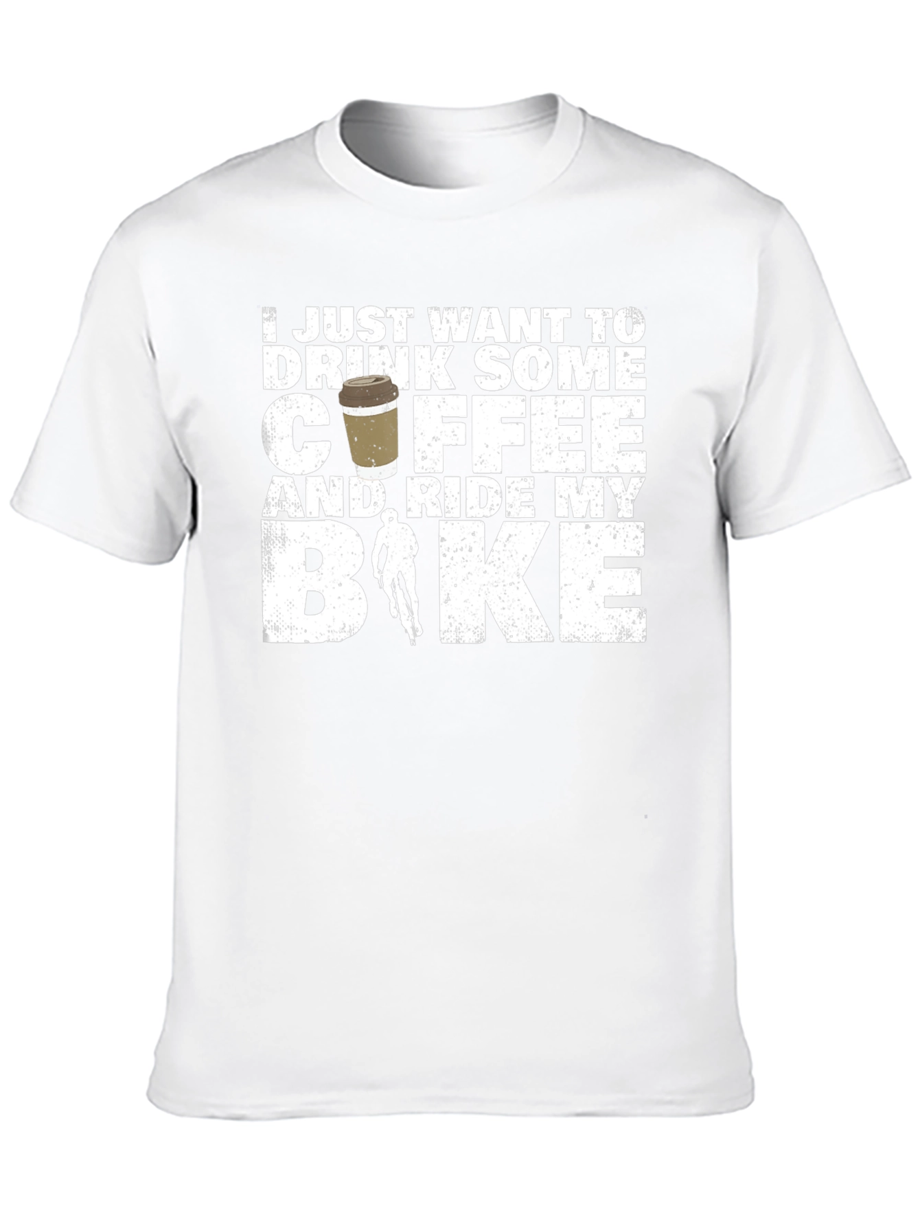 Coffee and Ride Bike Graphic T-Shirt