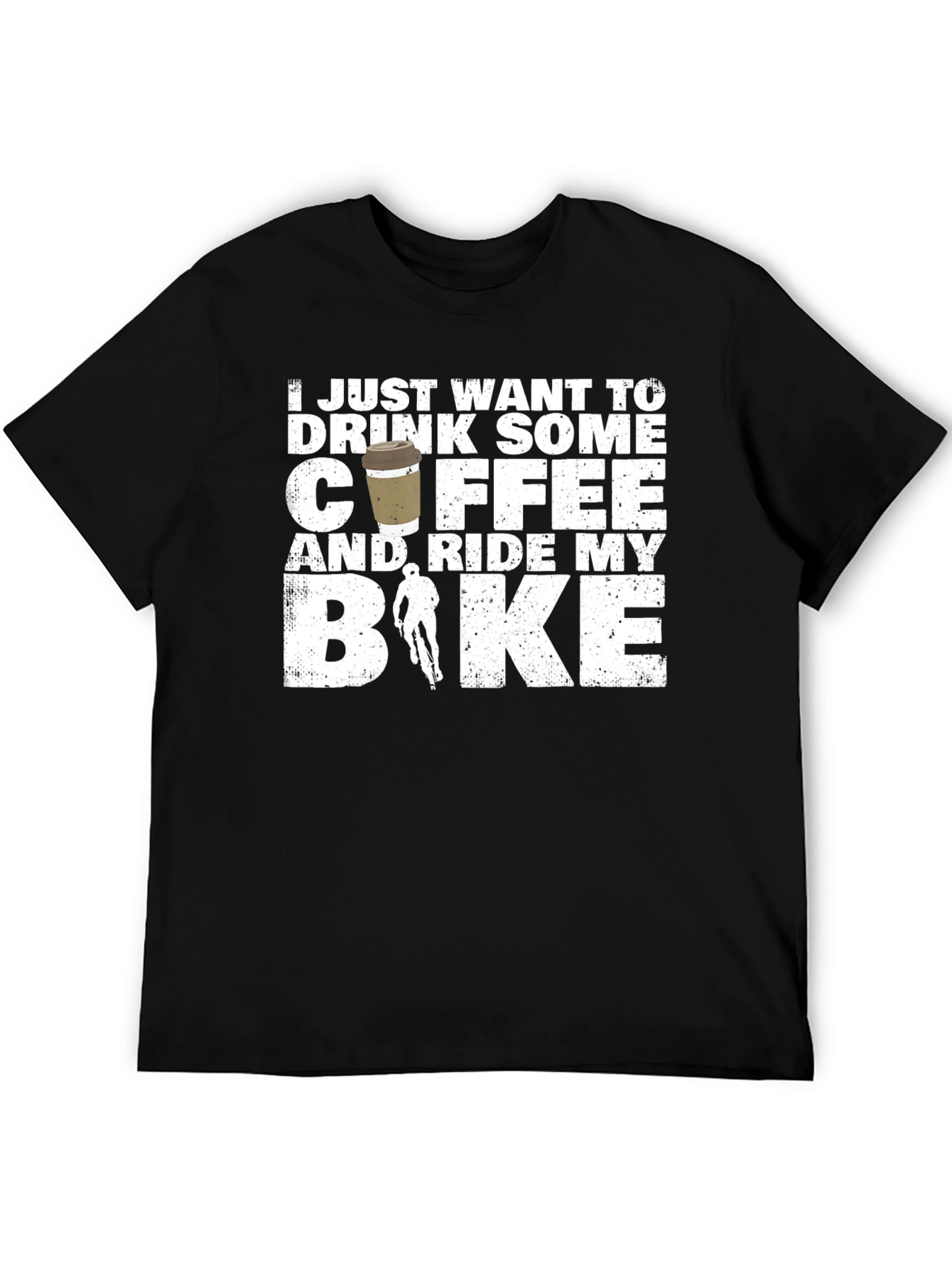 Coffee and Ride Bike Graphic T-Shirt