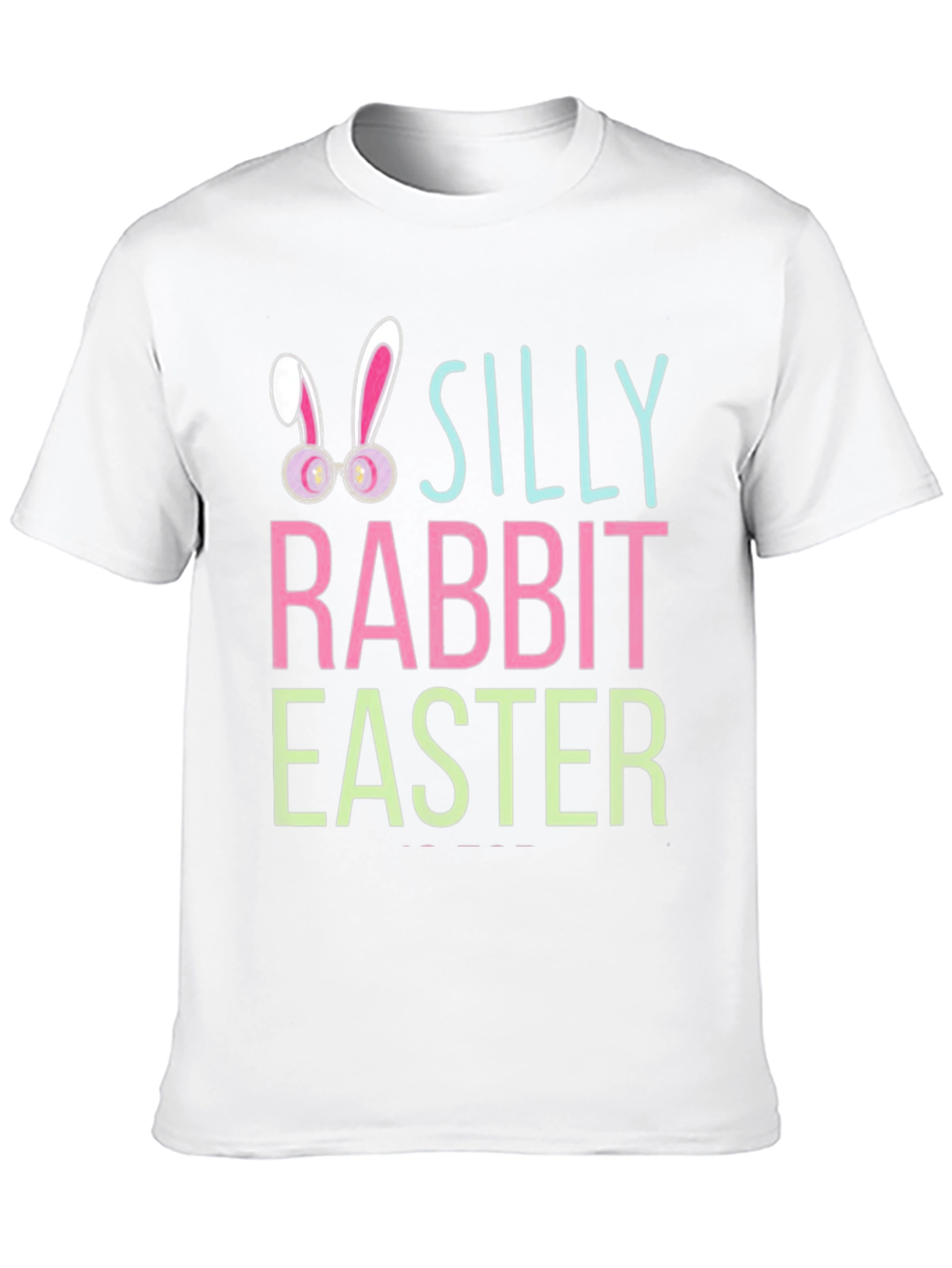 Silly Rabbit Easter Black Graphic Tee Shirt