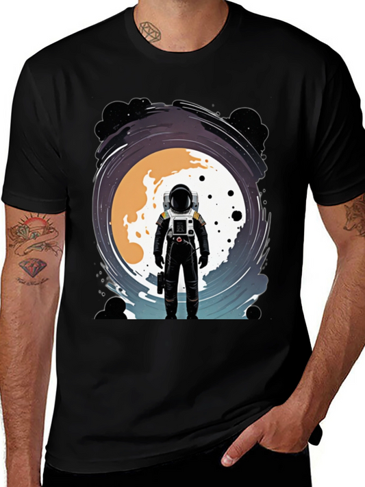Astronaut Moon T-Shirt - Space Design