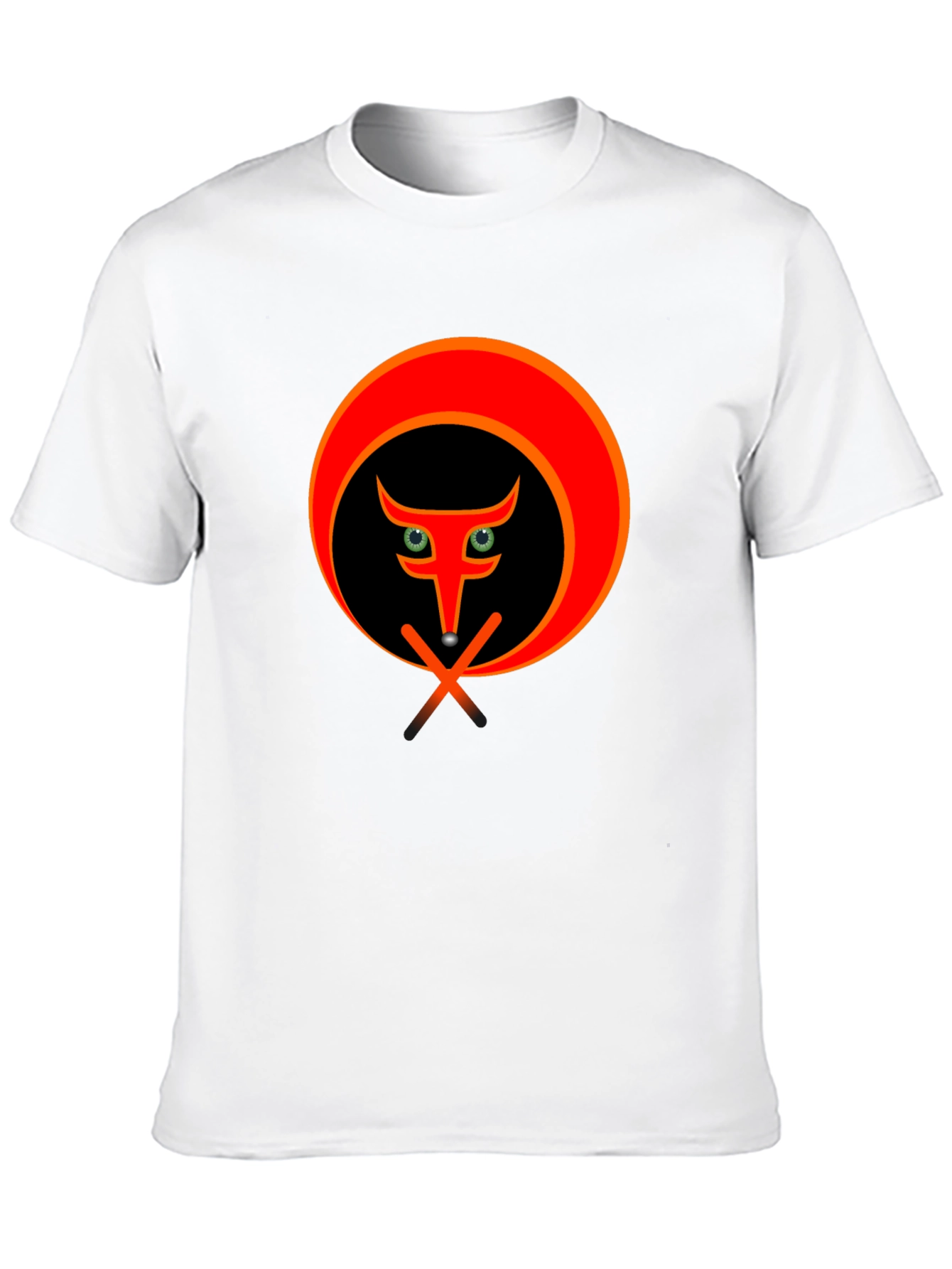 Stylish Black T-Shirt with Abstract Animal Graphic