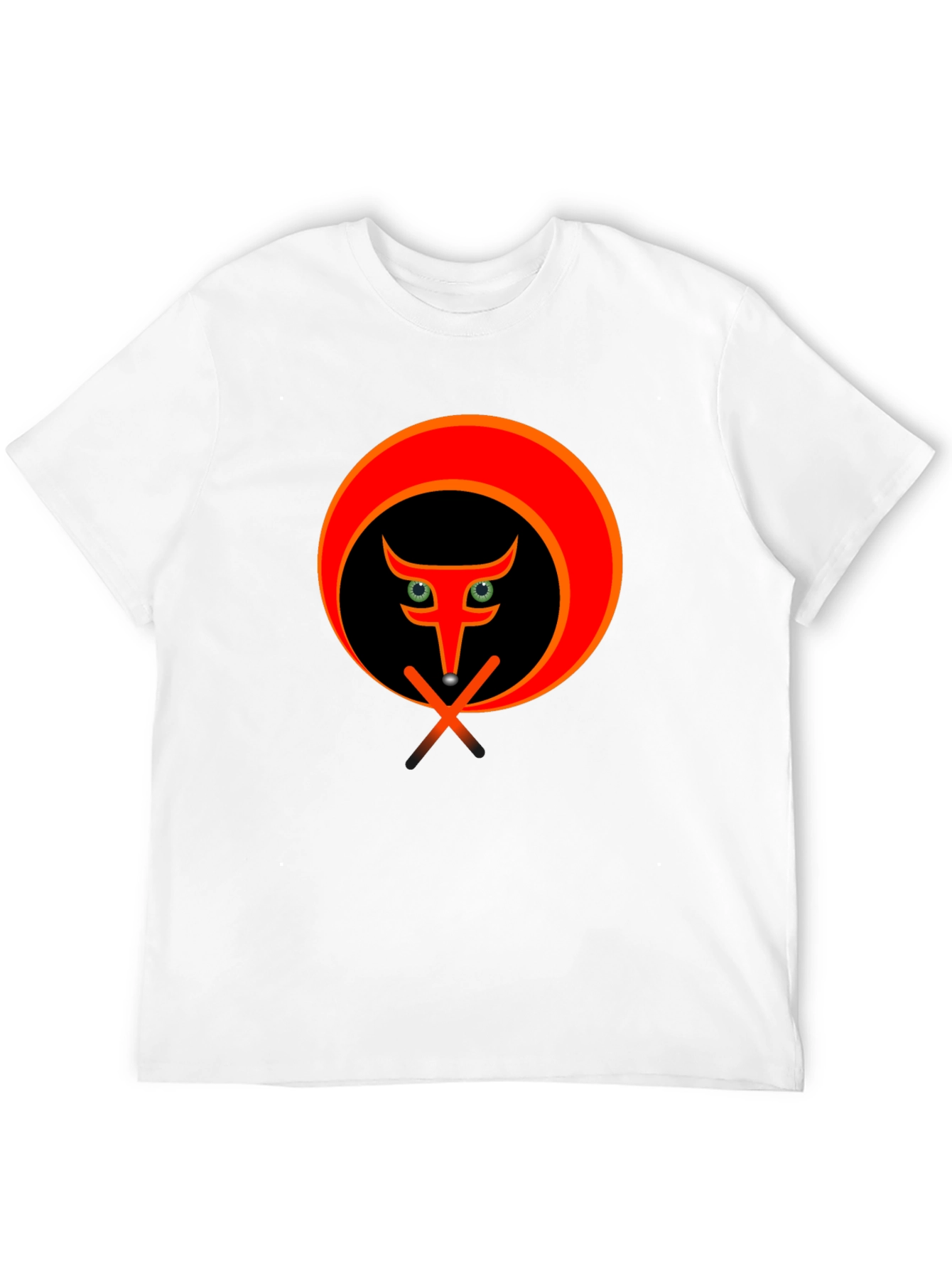 Stylish Black T-Shirt with Abstract Animal Graphic
