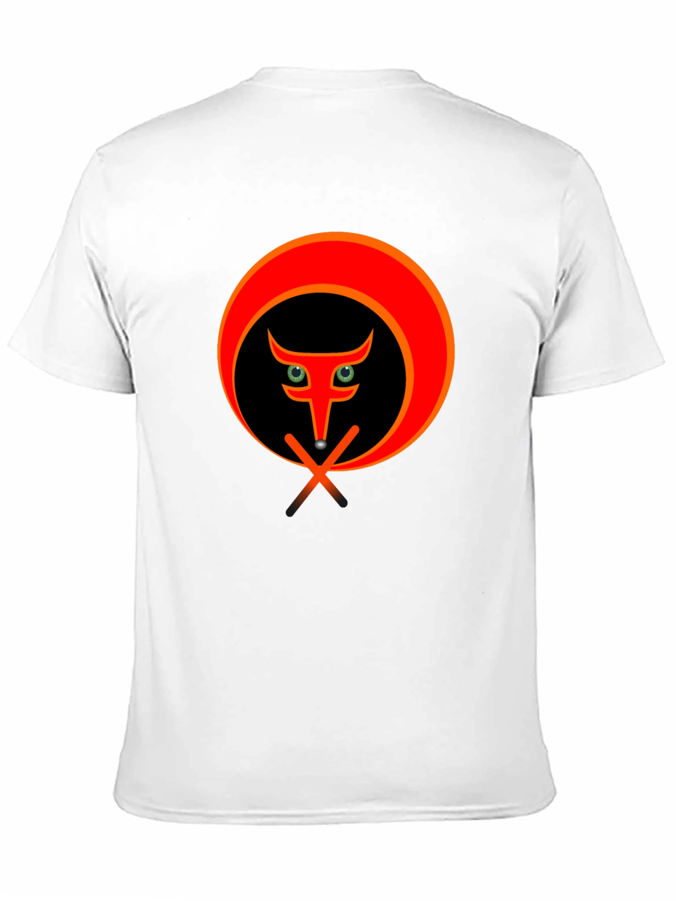Stylish Black T-Shirt with Abstract Animal Graphic