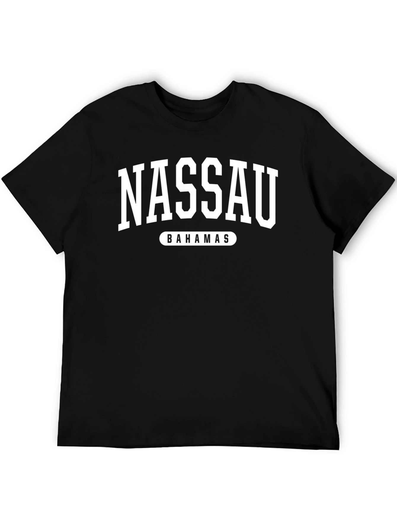 Nassau Bahamas Black Graphic T-Shirt