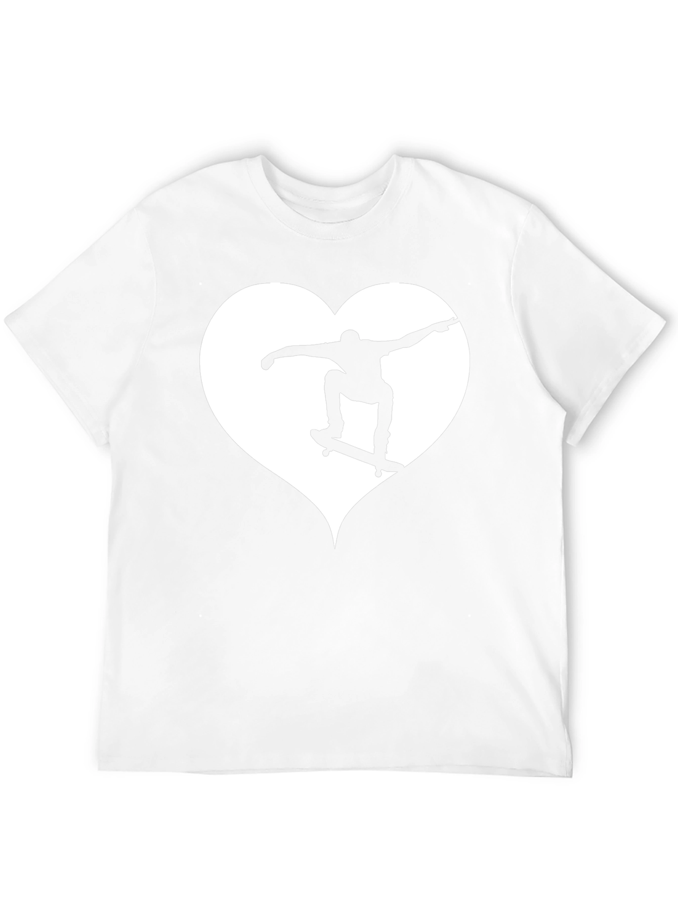 Skate Heart Tee - Cool Black T-Shirt