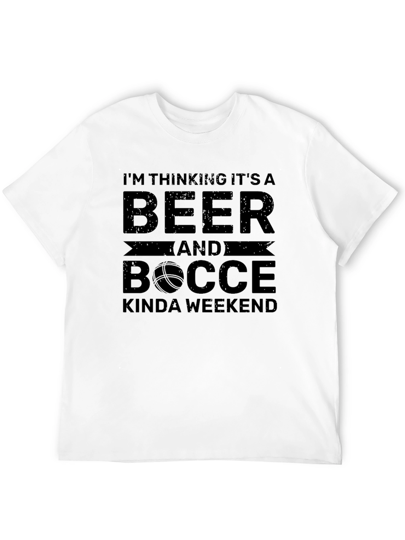 Beer & Bocce Weekend Black T-Shirt