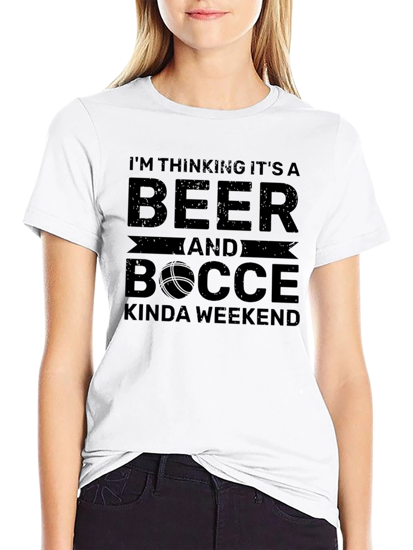 Beer & Bocce Weekend Black T-Shirt