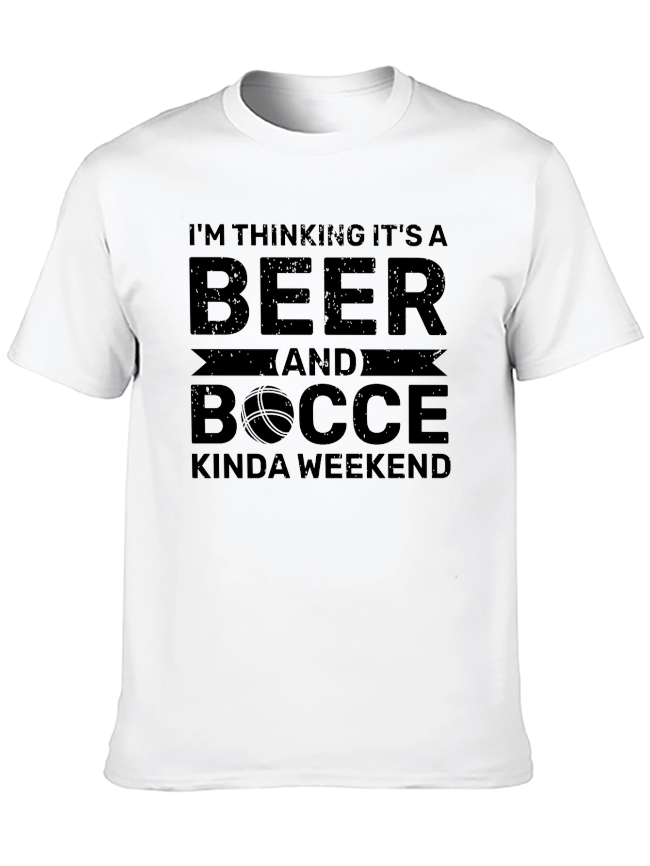 Beer & Bocce Weekend Black T-Shirt