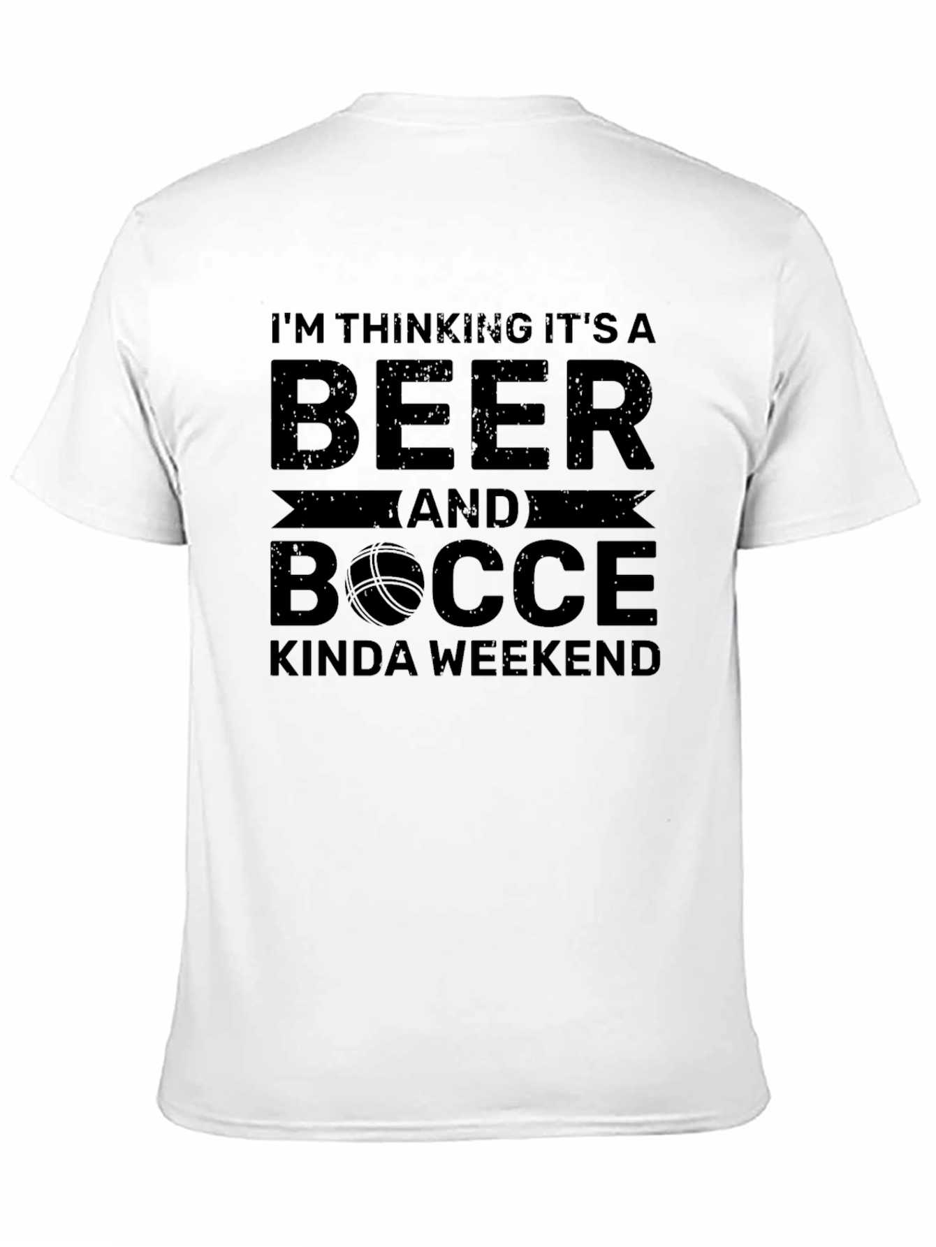 Beer & Bocce Weekend Black T-Shirt