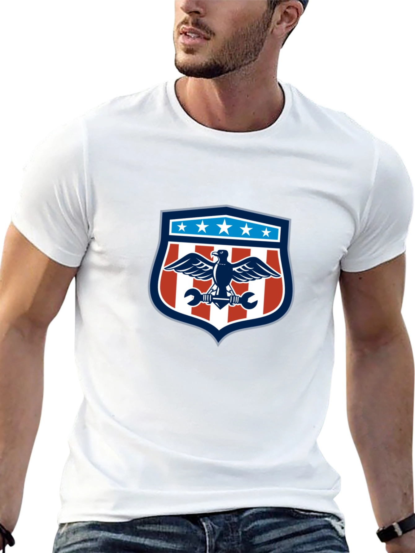 American Eagle Mechanic Graphic T-Shirt